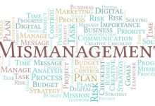 mismanagement word cloud made text 127027776