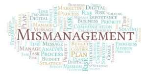 mismanagement word cloud made text 127027776